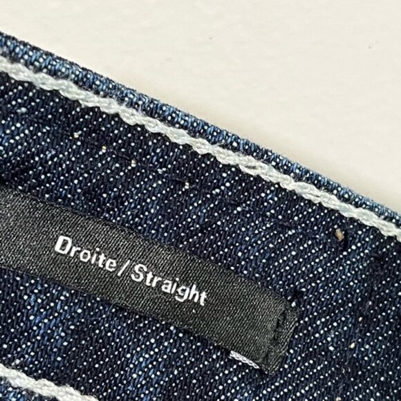 Frank And Oak Men’s Straight-Leg Jeans 34x34 Dark Wash Sustainable Denim - Picture 12 of 16